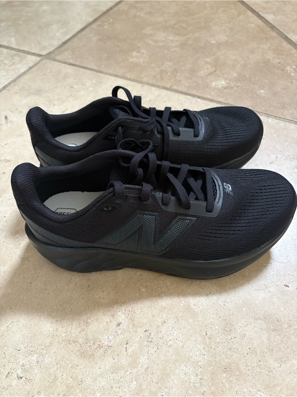 New Balance Men's Fresh Foam Black Athletic Sneakers